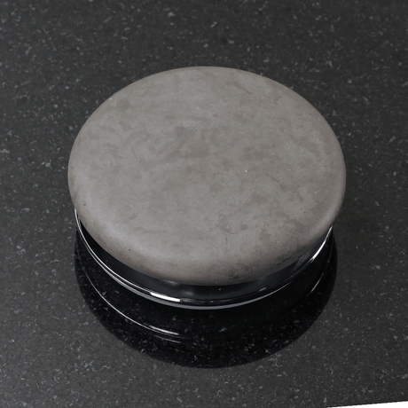 Amador Rectangular Cast Concrete Vessel Sink - Dark Grey
