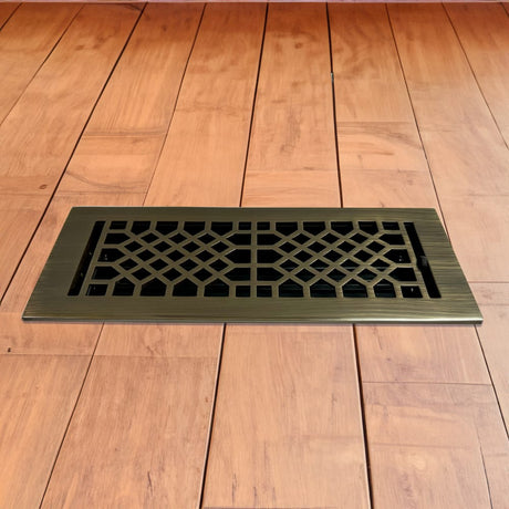 Antique Solid Brass Floor Register