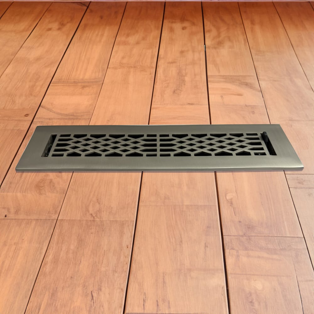 Antique Solid Brass Floor Register