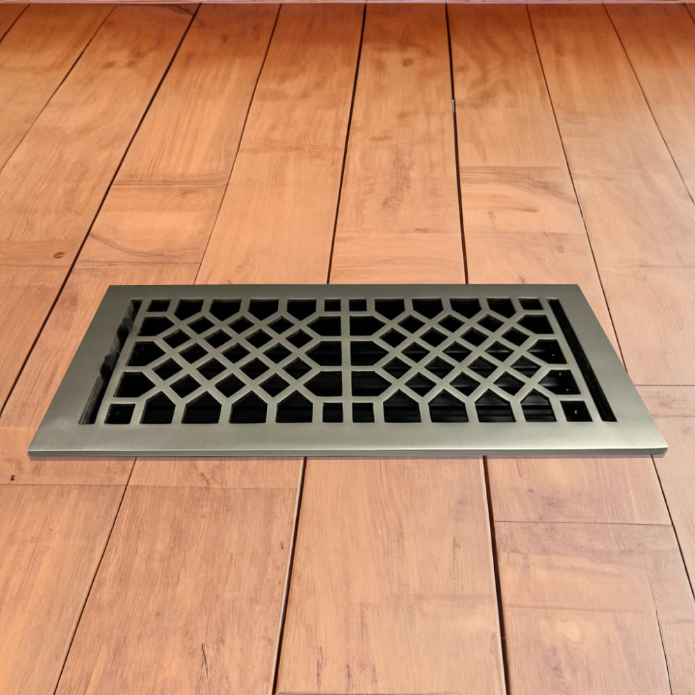 Antique Solid Brass Floor Register