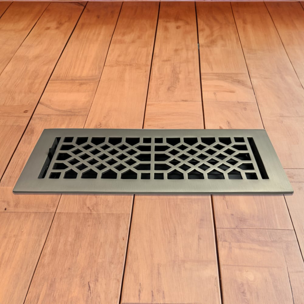 Antique Solid Brass Floor Register