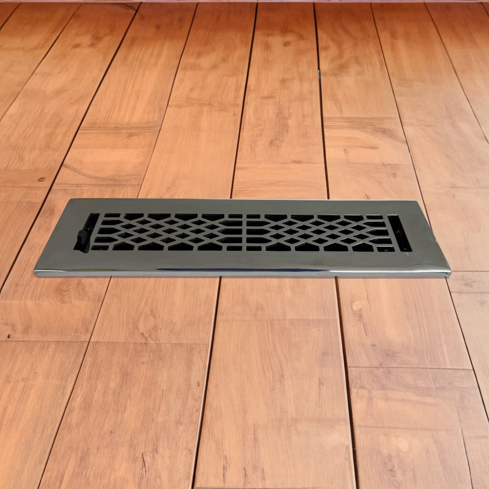 Antique Solid Brass Floor Register