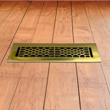 Antique Solid Brass Floor Register