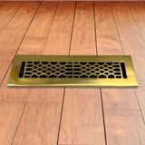 Antique Solid Brass Floor Register