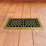 Antique Solid Brass Floor Register