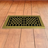 Antique Solid Brass Floor Register