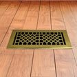 Antique Solid Brass Floor Register