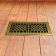 Antique Solid Brass Floor Register