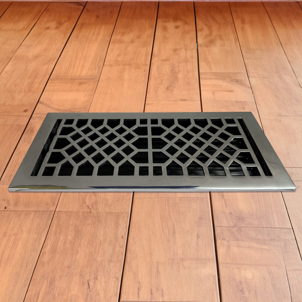 Antique Solid Brass Floor Register