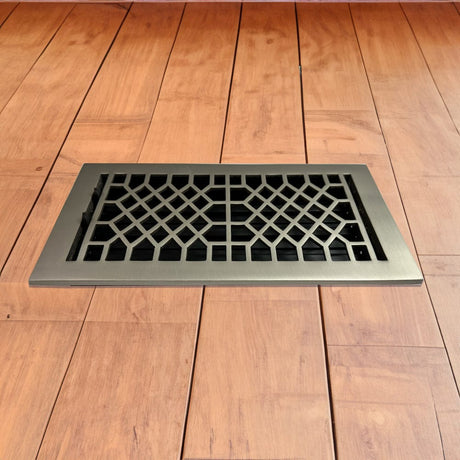 Antique Solid Brass Floor Register