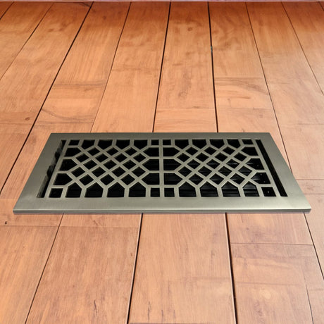 Antique Solid Brass Floor Register