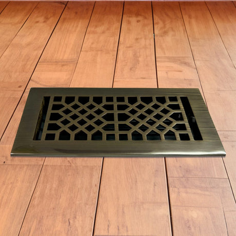 Antique Solid Brass Floor Register