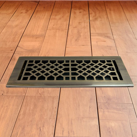 Antique Solid Brass Floor Register