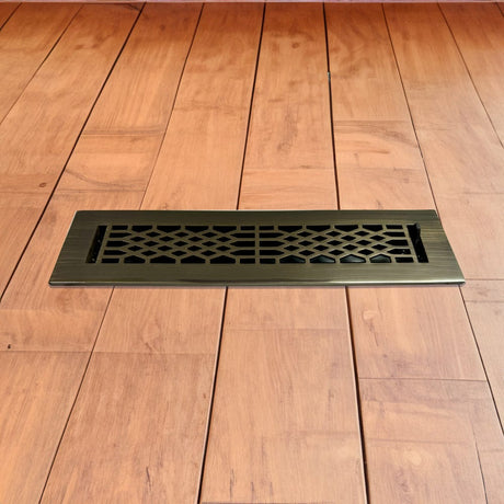 Antique Solid Brass Floor Register