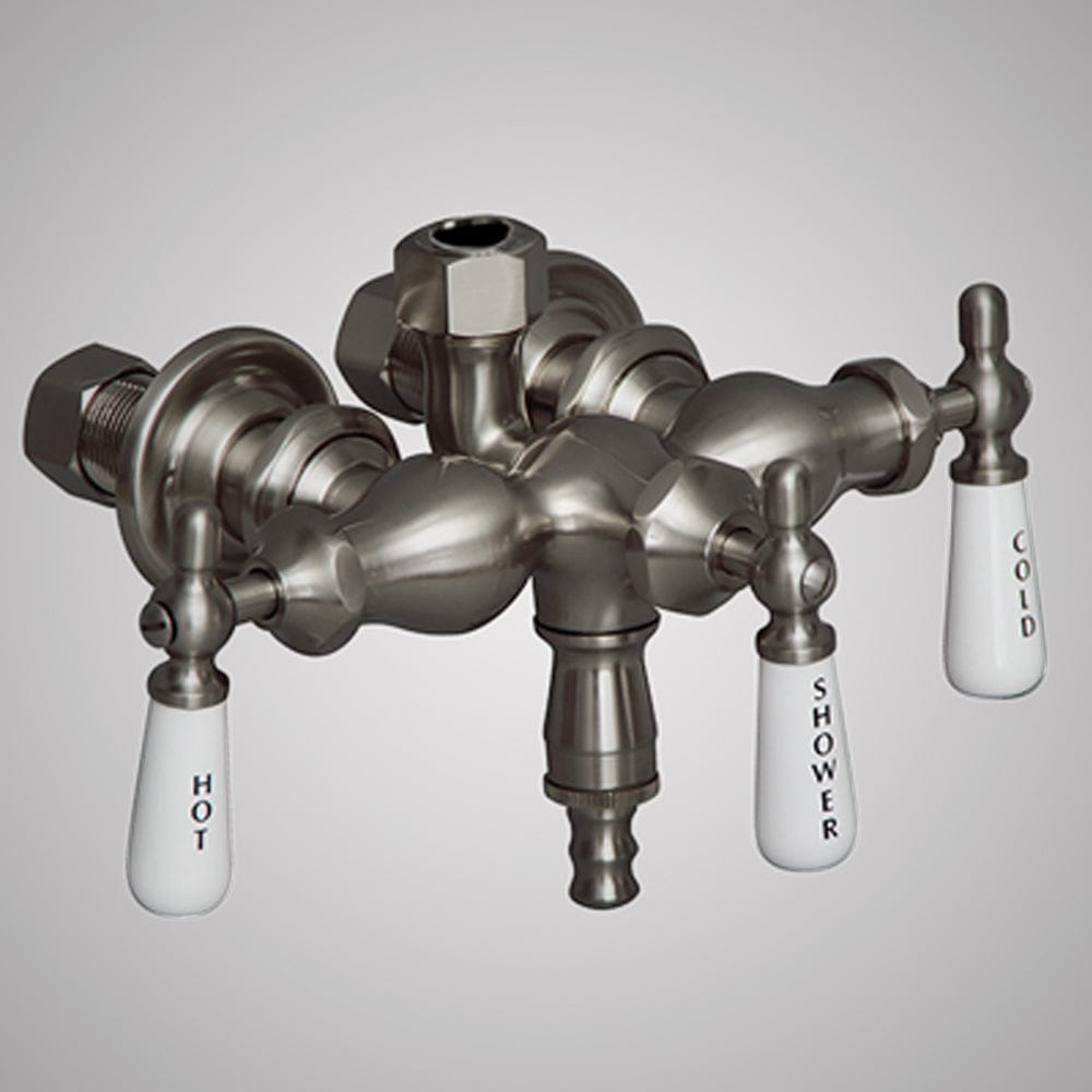 Antique-Style Diverter Tub Wall-Mount Faucet