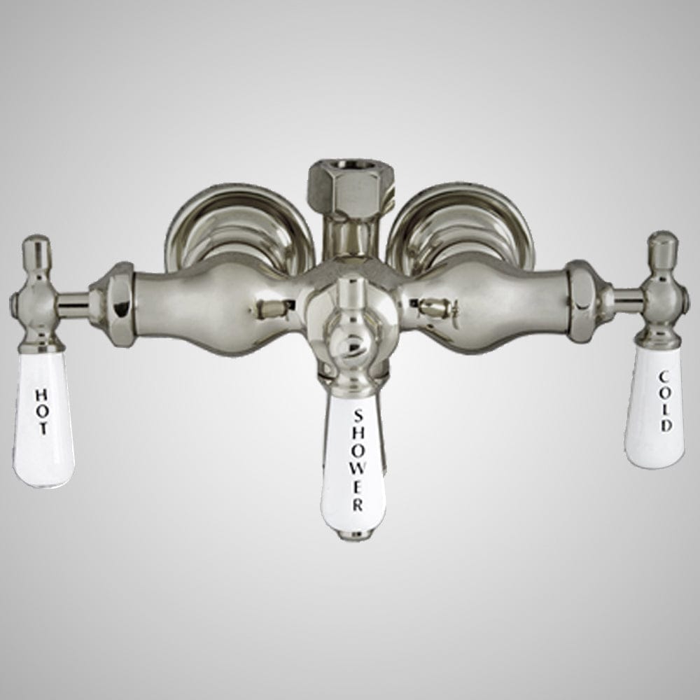 Antique-Style Diverter Tub Wall-Mount Faucet