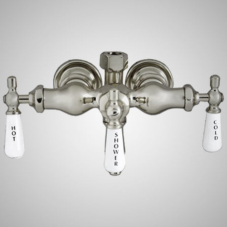 Antique-Style Diverter Tub Wall-Mount Faucet