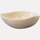 Arco Smooth Polished Cream Egyptian Vessel Sink