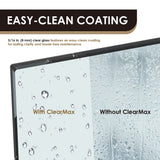 Ava 64" W x 76" H By Pass Frameless Shower Door with Clear Glass