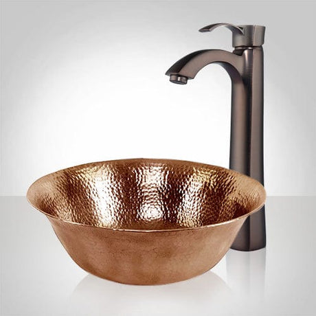 Avard Hammered Copper Vessel Sink