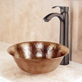 Avard Hammered Copper Vessel Sink