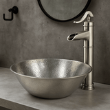 Avard Pewter-Plated Hammered Copper Vessel Sink