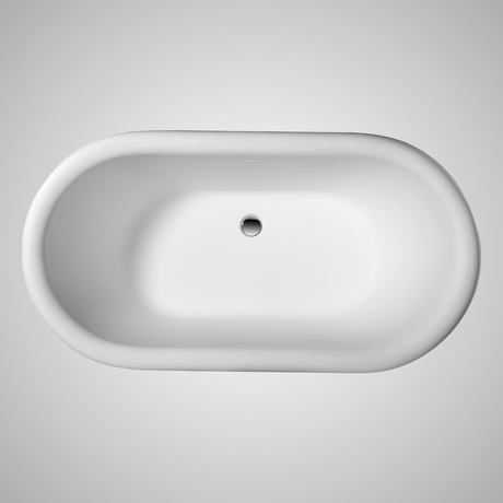 Banster Solid Surface Stone Resin Freestanding Pedestal Bathtub