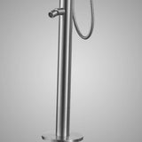 Barren Freestanding Stainless Steel Outdoor Shower with Hand Shower - Brushed Finish