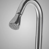 Barren Freestanding Stainless Steel Outdoor Shower with Hand Shower - Brushed Finish