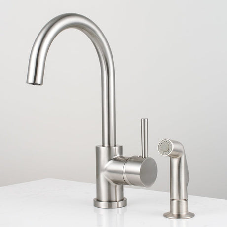Bentley Brushed Nickel Kitchen Faucet with Side Spray