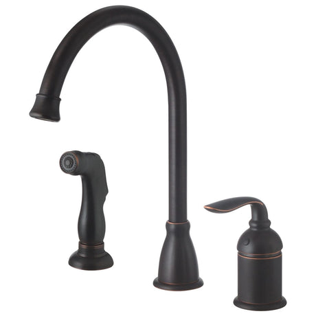 Boleyn Single Handle Kitchen Faucet with Side Spray
