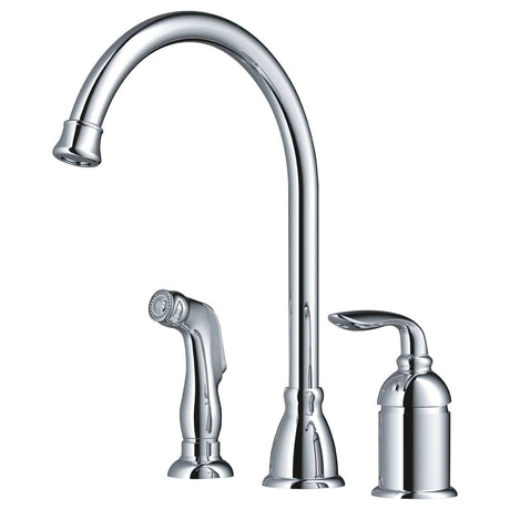 Boleyn Single Handle Kitchen Faucet with Side Spray