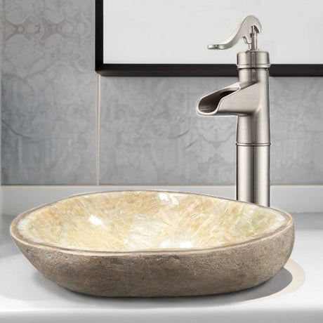 Bouse Yellow Onyx Vessel Sink