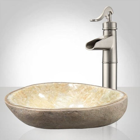 Bouse Yellow Onyx Vessel Sink