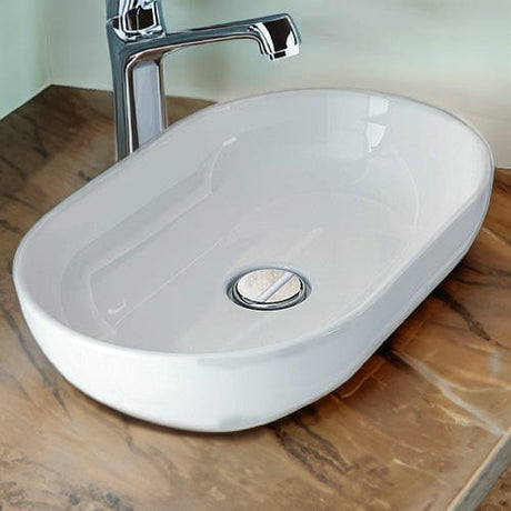 Branford Vitreous China Oval Vessel Sink