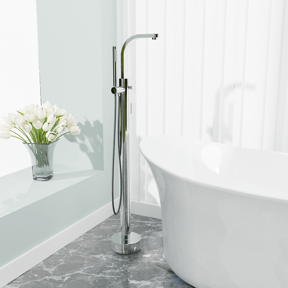 Burlison Freestanding Tub Faucet with Hand Shower