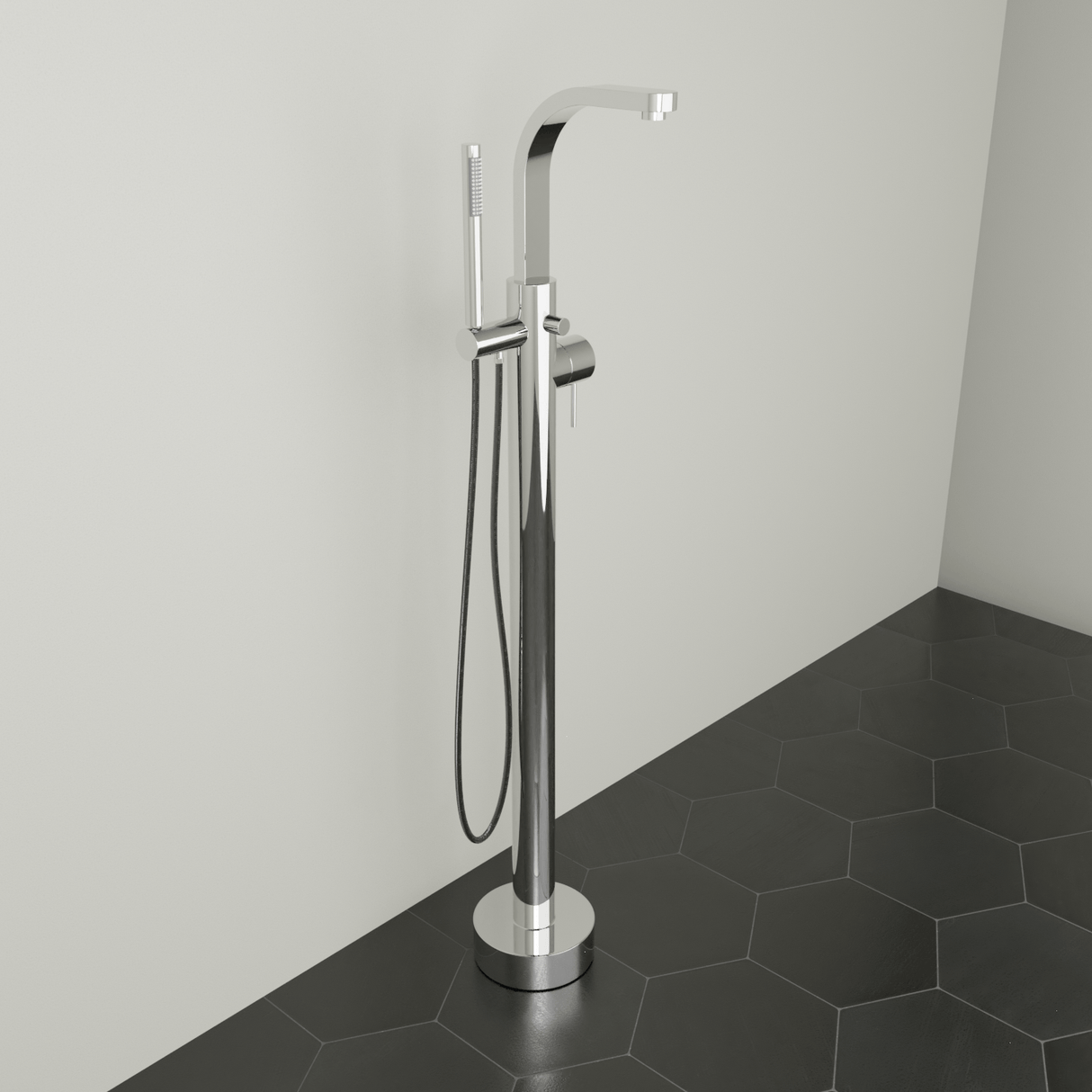 Burlison Freestanding Tub Faucet with Hand Shower