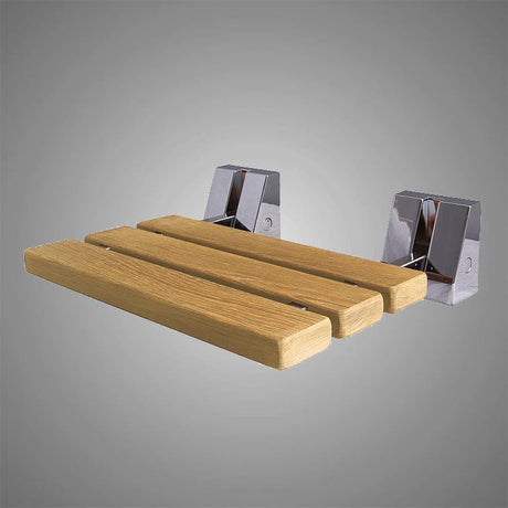 Calva Wall-Mount Teak Folding Shower Seat