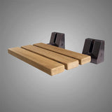 Calva Wall-Mount Teak Folding Shower Seat