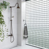Campbell Exposed Pipe Shower with Hand Shower