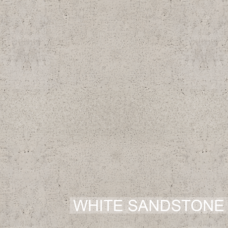 Camrose Rectangular Cast Concrete Vessel Sink - White Sandstone