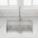 Canal Stainless Steel Single-Bowl Workstation Drop-In Sink