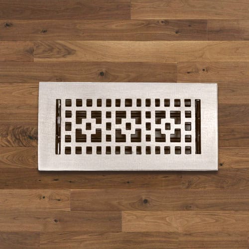 Checkered Solid Brass Floor Register