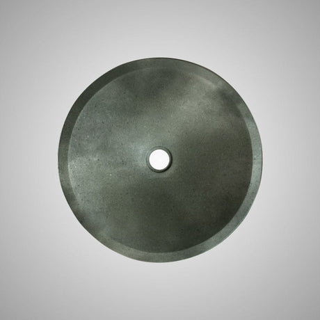 Chemult Round Cast Concrete Vessel Sink - Copper Green