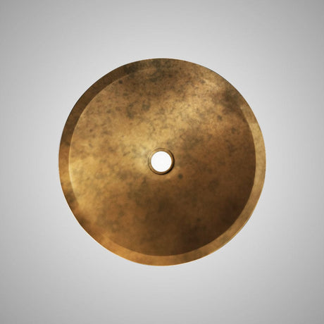 Chemult Round Cast Concrete Vessel Sink - Vintage Brown