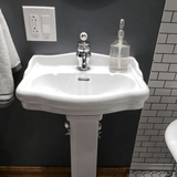 Chipley 100 Vitreous China Pedestal Sink