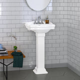 Chipley 100 Vitreous China Pedestal Sink