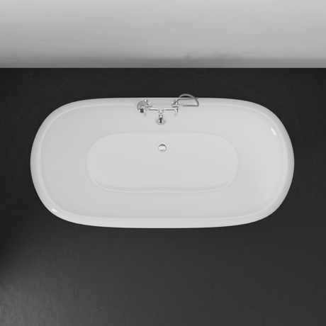 Ciona Cast Iron Double-Ended Tub with Pedestal