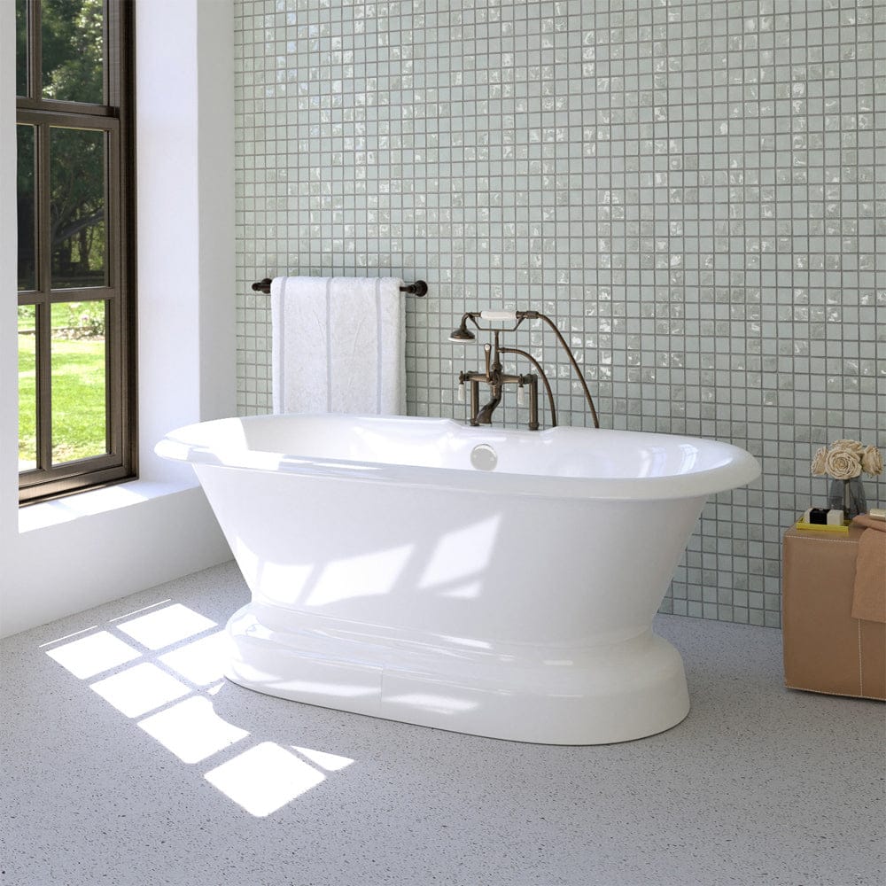 Ciona Cast Iron Double-Ended Tub with Pedestal – Magnus Home Products