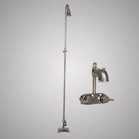 Code-Compliant Faucet with Riser and Shower Head